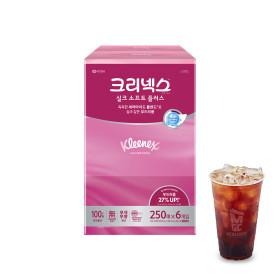 크리넥스 실크소프트 플러스 미용티슈 각티슈 250매 6입 X 1EA (12,490원/무료)