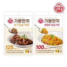 가뿐한끼 짜장 130g x 5개 + 카레 130g x 5개 (14,900원, u클럽12,670원/배송비무료)