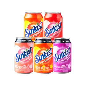썬키스트 355ML 6입 5종 골라담기(총 24입 제로 오렌지소다 외) ( 12,530원  / 무료 배송 )
