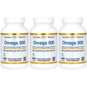 3개X 오메가3 800 피쉬오일 EPA/DHA 80% 90정 해외직구 ( 81,700원 / 무료 배송 )