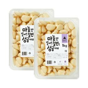 마늘귀신 경북 의성 깐마늘 (대) 2KG (1KG x 2개) / 대서마늘 사이즈 대 ( 19,280원  / 무료 배송 )