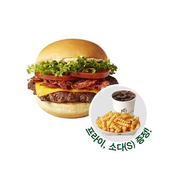 쉐이크쉑 그랜드십일절 베이컨 쉑버거 1인 세트 (11,340원) (무료)