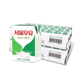 지마켓) 멸균우유 200ml 24입+24입 (2박스) 27890원/3만 이상 무배