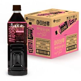 맥널티 아이브루 아메리카노 블랙커피 헤이즐넛 향 1L 12개입 ( 13,900원 / 3,000원 )