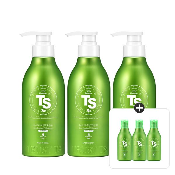 뉴프리미엄TS 탈모증상완화 샴푸 500g x 3개+TS샴푸 100g x 3개 (51900/무료)