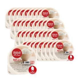 햇반 백미 작은공기 130g 36입 (21,900원) (무료)