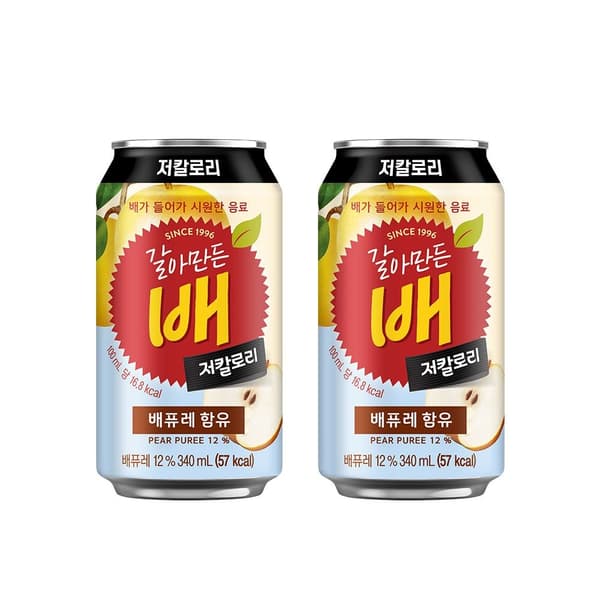 갈아만든 배 저칼로리 340ml 24개 (11,580원/무료)