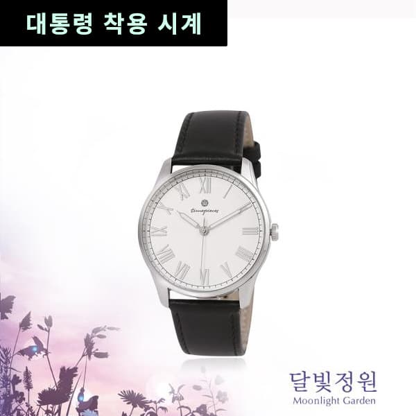 OST 달빛정원 블랙레더 남성 커플 가죽시계(OTC119V01ASB) (39900/무료)