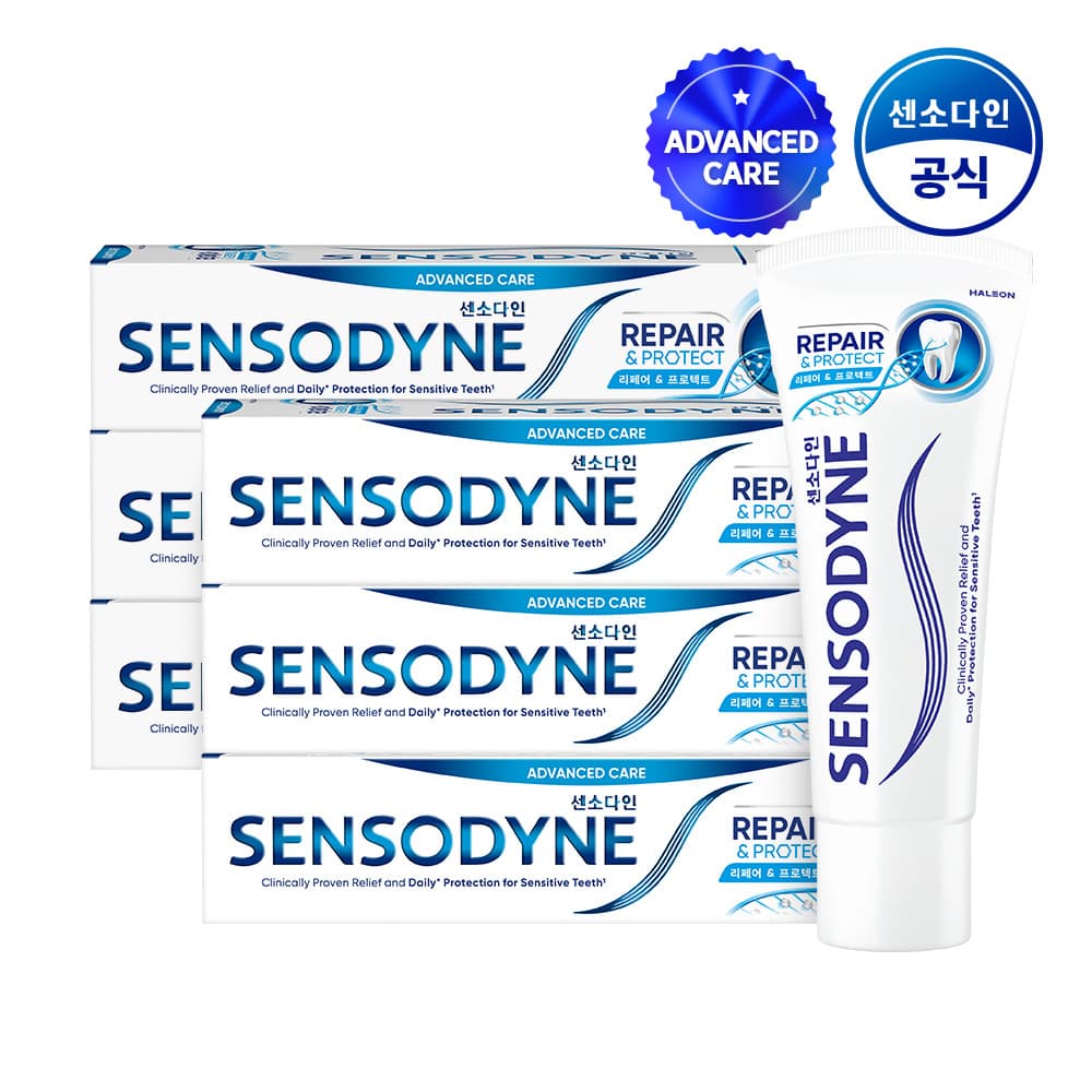 센소다인 리페어 앤 프로텍트 치약 100g, 6개 (41,800원/무료)