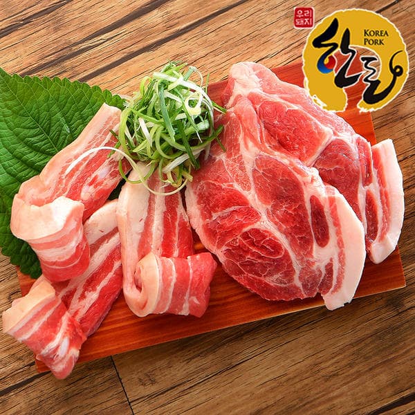 한돈 냉장 삼겹살 600g+목살 600g ( 20,680원/무료)