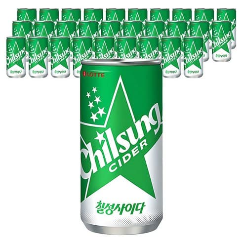 칠성사이다 210ml 30개 (11,840원/와우 무료)