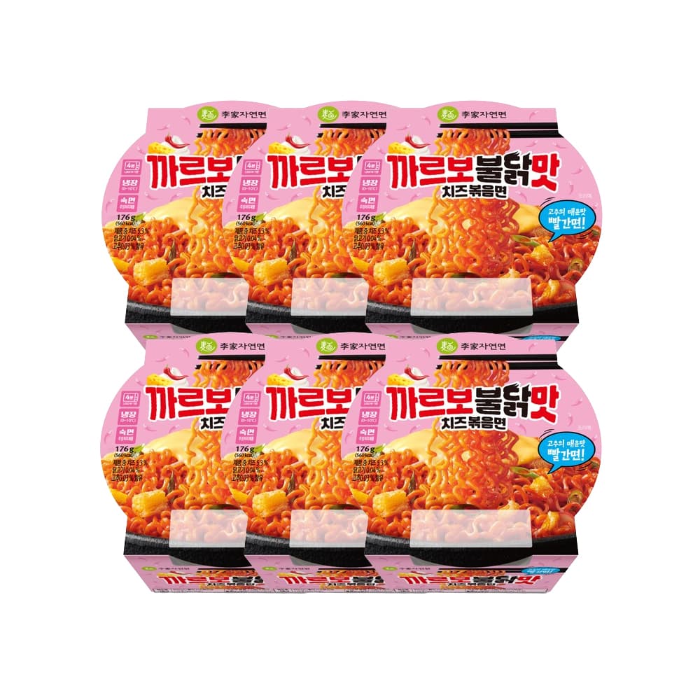 까르보불닭맛 치즈볶음면 6개 (9,400원/무료)