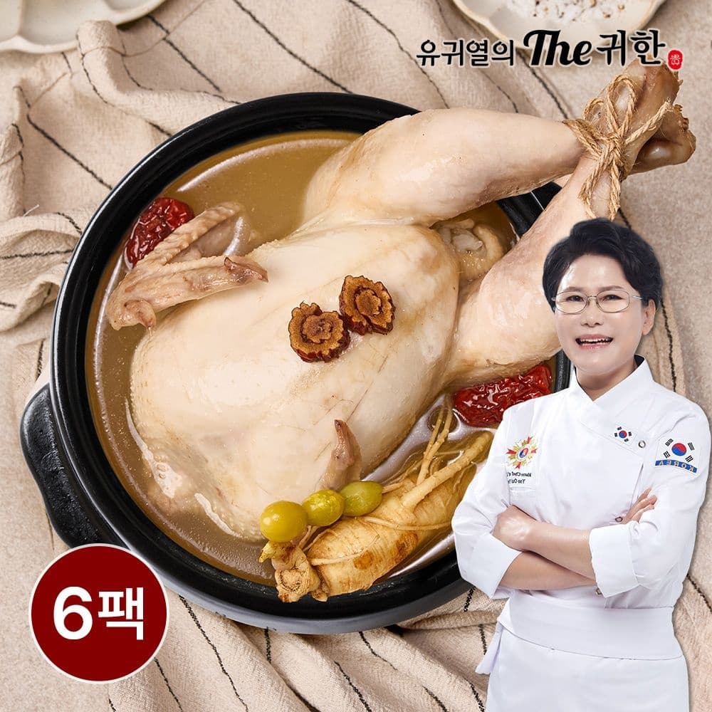 명장 삼계탕 1000g x 6팩 (33,390원/무료)