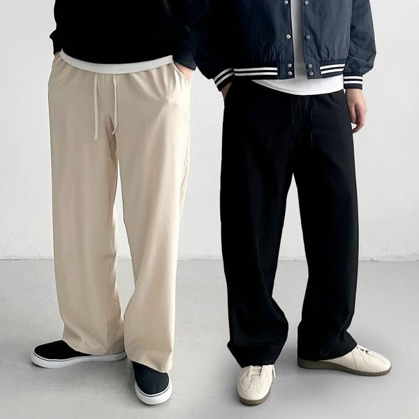 1+1 남녀공용 아이스 밴딩 와이드팬츠 M-2XL