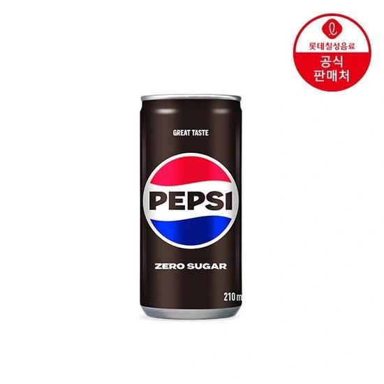 펩시콜라 제로슈거 블랙 210ml 60캔