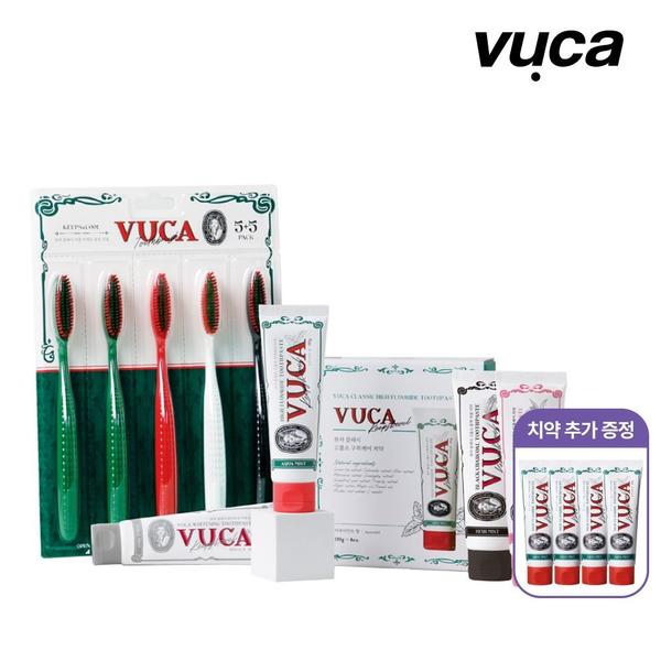 뷰카 구취케어 고불소 치약 아쿠아민트향 110g 8+4개