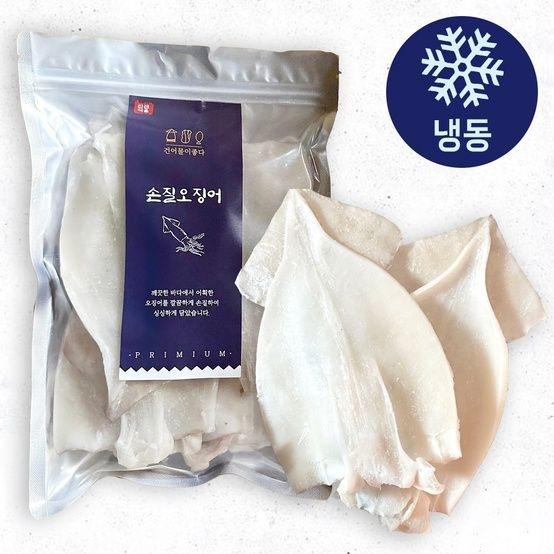 개별 진공포장 급냉 손질 오징어 1kg (4~6미 내외)