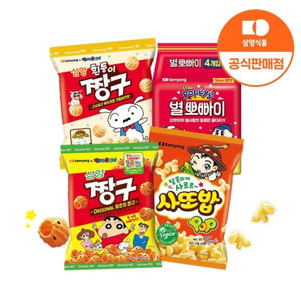 삼양 짱구 과자 115g x 12봉 (띠부씰)