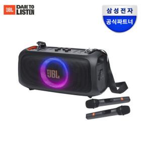 JBL PARTYBOX ONTHEGO ESSENTIAL 블루투스 스피커 IPX4방수 100W출력 무선마이크2개