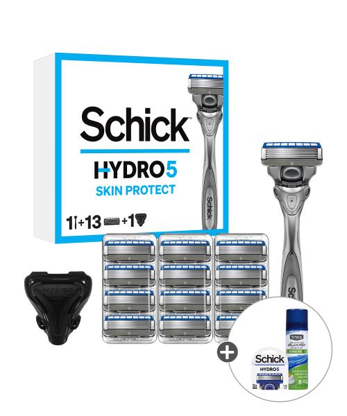 쉬크 하이드로5 스킨프로 날13입+면도기+케이스1개+추가증정 날2개+ 쉐이브 폼60g