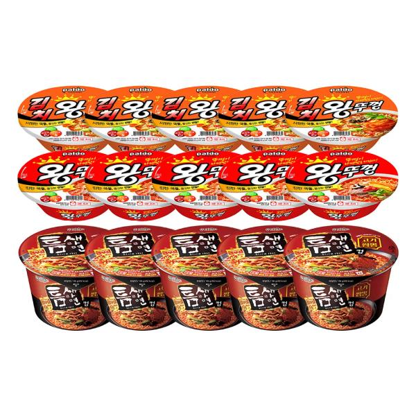 왕뚜껑5+김치5+틈새고기짬뽕5