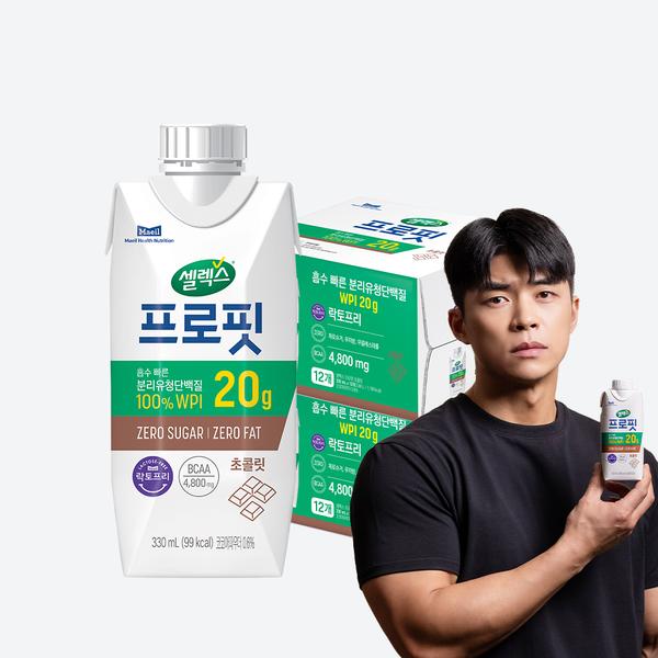 셀렉스 프로핏 WPI 드링크 330ml 초콜릿 24개 (페이코)
