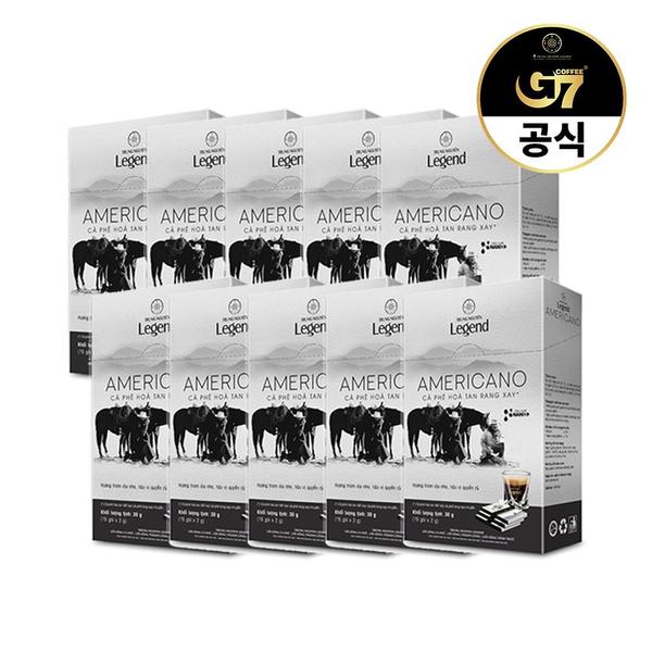 G7 쭝웬 레전드 아메리카노 2g 15개입 10개 (총150개입)