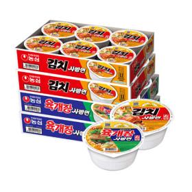 농심 육개장 사발면 더블팩 (육개장+김치 / 24개)
