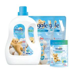 스너글 섬유유연제 4L 1개 + 2.6L 2개 + 캡슐세제 4P 증정