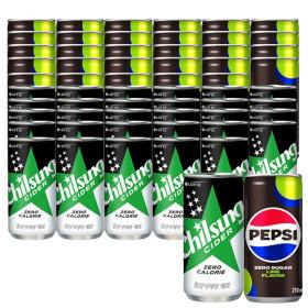 펩시제로 210ml 30캔 +사이다제로 210ml 30캔