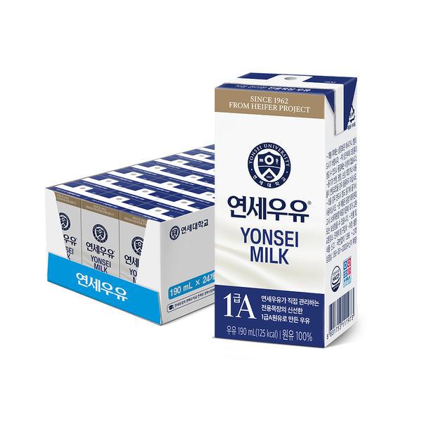 연세 멸균우유 190mlx24