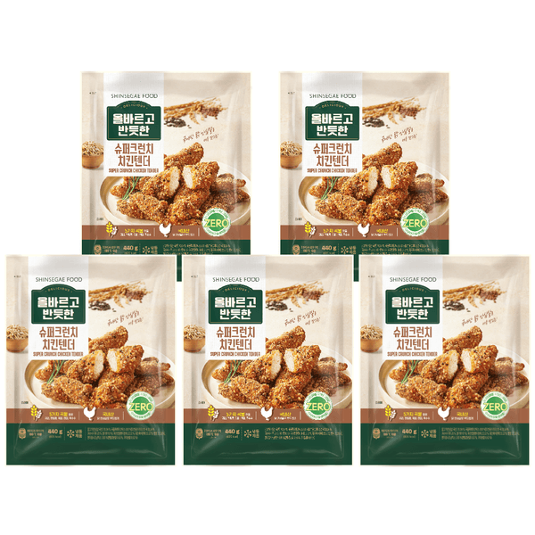 올바르고반듯한 슈퍼크런치 치킨텐더 440g x 5팩