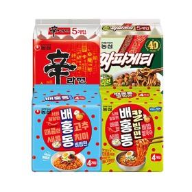 신라면5개+짜파게티5개+배홍동4개+배홍동칼빔면4개