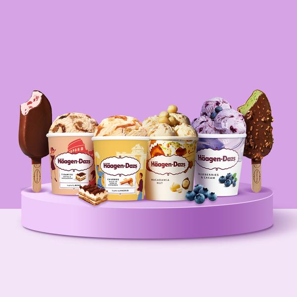 하겐다즈 파인트&멀티바 3개 골라담기