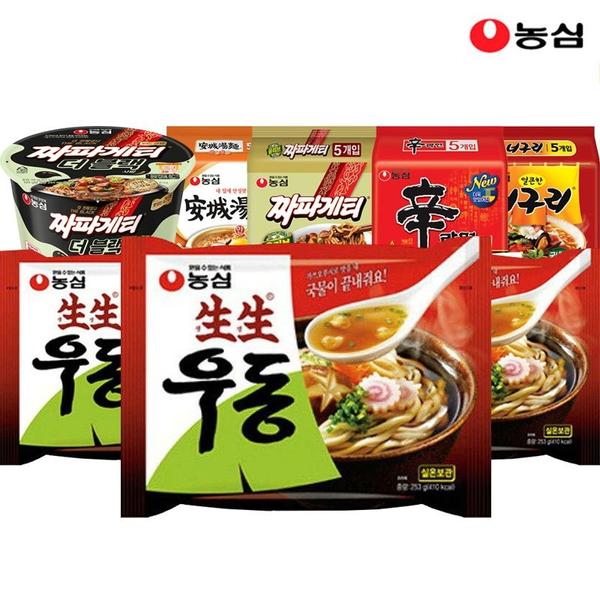 농심생생우동봉지 253g x 16봉