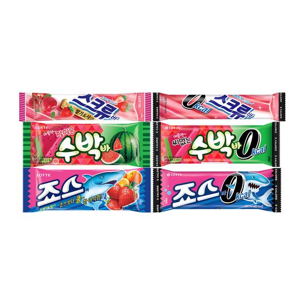 롯데웰푸드 죠스바/스크류바/수박바 40개 골라담기
