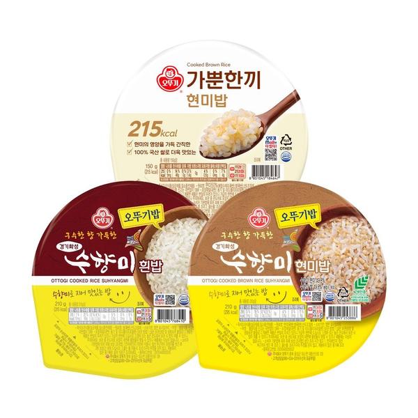 오뚜기 가뿐한끼 현미밥 150g 30개