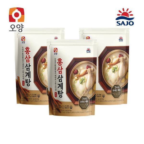 사조 홍삼 삼계탕 800g x 3팩