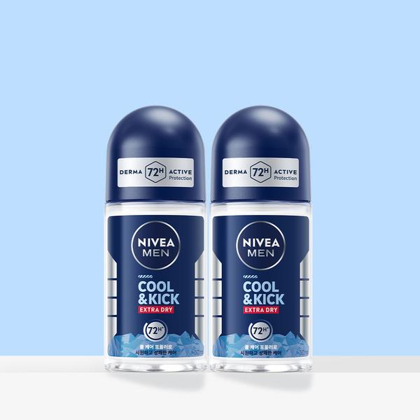 니베아 맨 데오드란트 롤온 쿨앤킥 50ml 2개