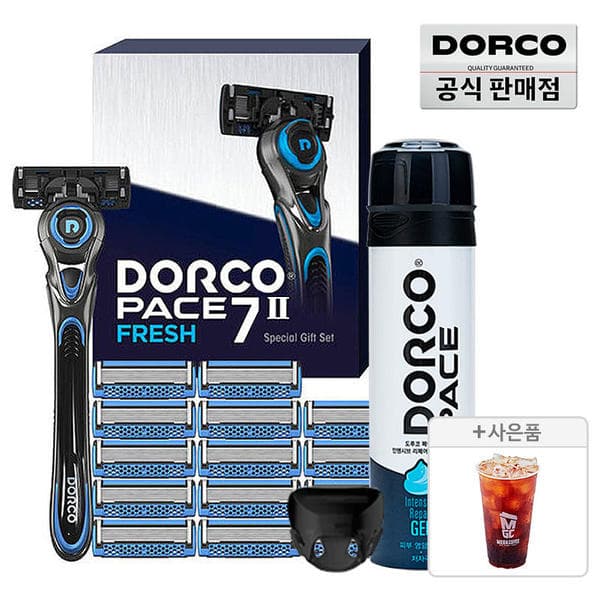 도루코 페이스7 투프레시 풀세트5호(기+날총15입+케이스+젤210ml)