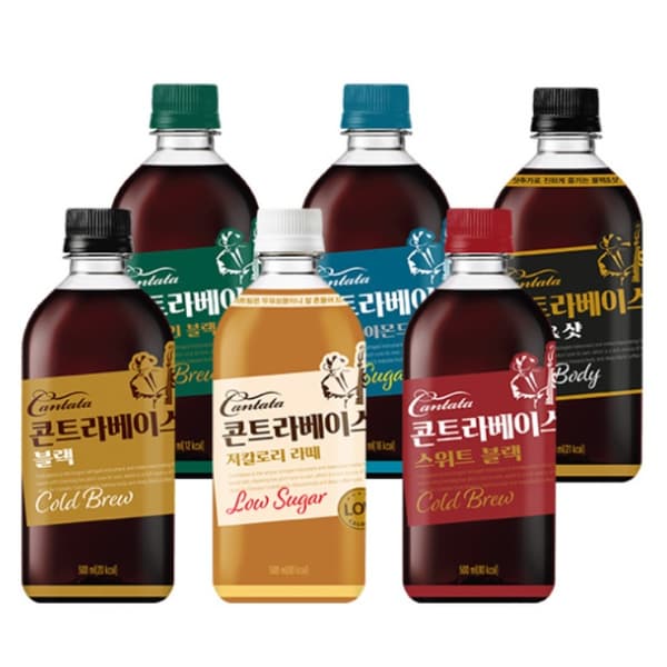 칸타타 콘트라베이스 6종 500ml 24개