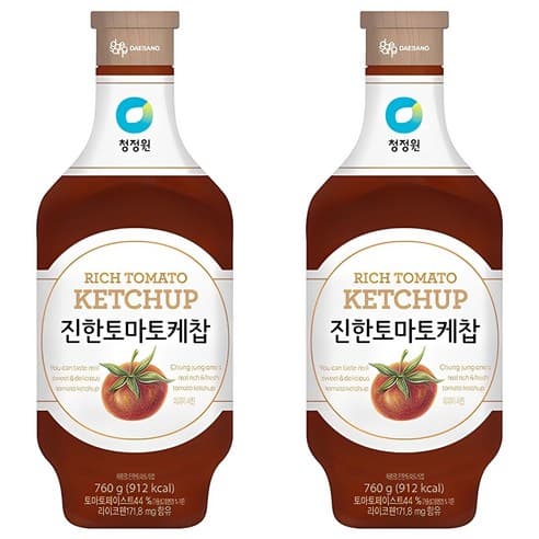 대상 청정원 진한케찹, 760g, 2개
