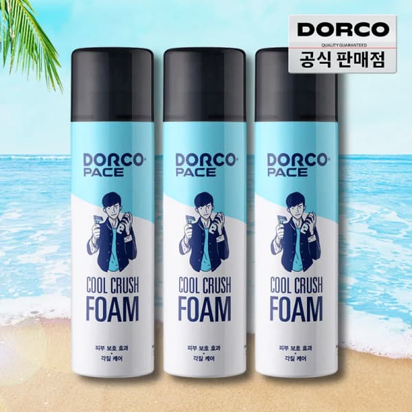 도루코 대용량 쿨크러쉬 쉐이빙폼 250ml X 3개