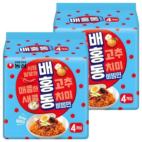 배홍동 비빔면 137g, 8개, (4개입 X 2팩)
