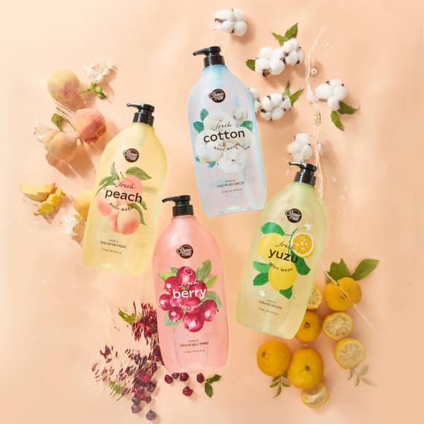 샤워메이트 프레시 바디워시 1.2kg 3개 + 클린코튼 바디워시180ml 증정 (코인)