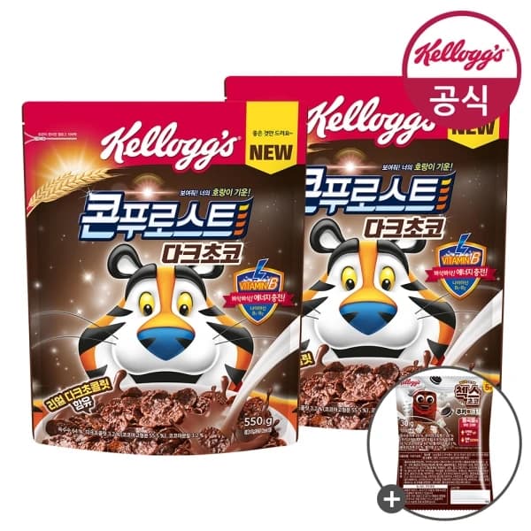 콘푸로스트 다크초코 550g x 2개 + 미니30g