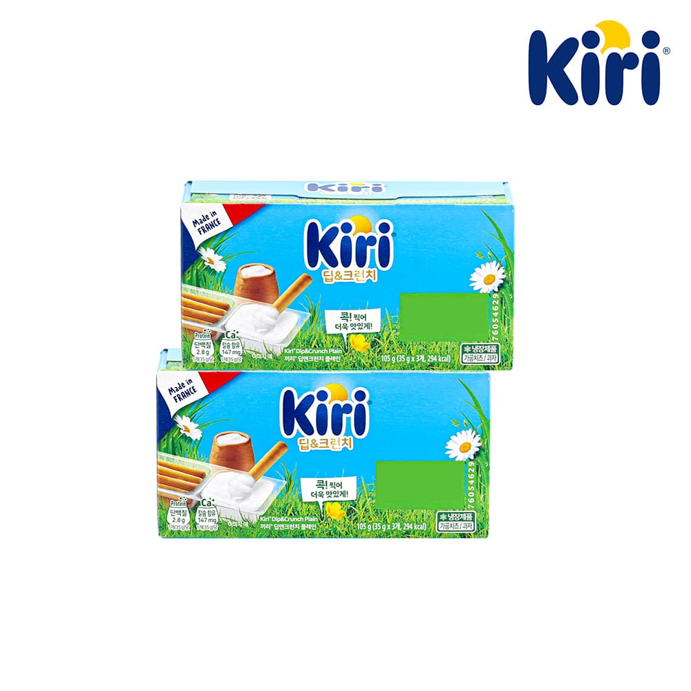 끼리 크림치즈 딥앤크런치 플레인 105g 2개