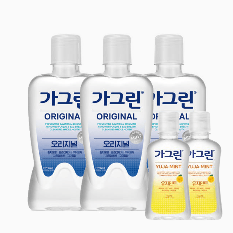 동아제약 가그린 820ml x 3개 + 100ml 유자민트 2개