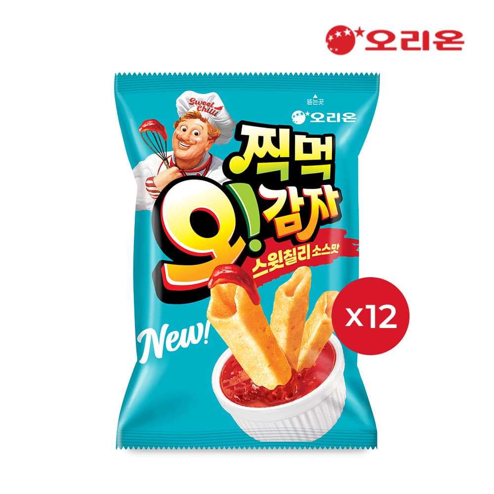 리온 찍먹 오감자 스윗칠리(75g) x 12개