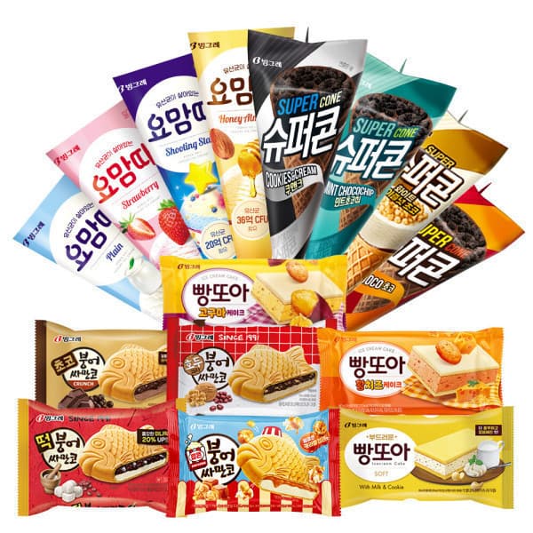 붕어싸만코/빵또아 20개+슈퍼콘/요맘때콘 10개 골라담기